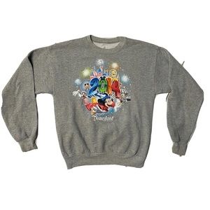 Disneyland Resort Gray Crewneck 2014 Sweater Pullover Hoodie Size Youth XL